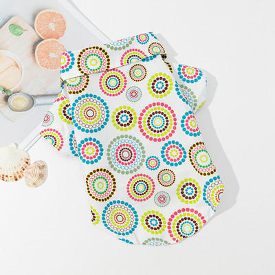 Havaju stila suņu T-krekli Pludmales vasaras mājdzīvnieku suņu apģērbi maziem suņiem Veste Elpojošs kucēnu mājdzīvnieku krekls Čivavas Jorkas kostīms