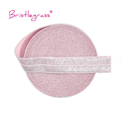 BISTLEGRASS 2 5 10 jards, 5/8 collas, 15 mm, sudraba mirdzošs FOE, pārlokamais gumijas elastīgums, elastāna lentes lentes, matu kaklasaites, galvas saite, kleita, šūšanas apdare