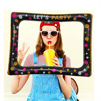 Φουσκωτό κορνίζα Photo Booth Props Selfie Κορνίζα για πάρτι για γενέθλια νυφικό μωρό ντους γάμου καρναβάλι