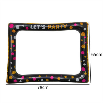 Надуваема рамка Фото кабина Подпори Рамка за снимки за селфи Парти консумативи за рожден ден Булчински Baby Shower Сватбен карнавал