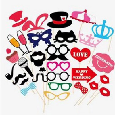 Radošas kāzu ballītes rokas foto rekvizīti Līgavas un līgavaiņa komandas šaušanas dekorācijas Smieklīgas dzimšanas dienas ballītes DIY šaušanas rekvizīti.