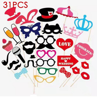 Radošas kāzu ballītes rokas foto rekvizīti Līgavas un līgavaiņa komandas šaušanas dekorācijas Smieklīgas dzimšanas dienas ballītes DIY šaušanas rekvizīti.