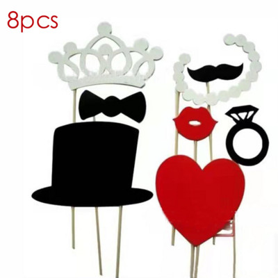 Radošas kāzu ballītes rokas foto rekvizīti Līgavas un līgavaiņa komandas šaušanas dekorācijas Smieklīgas dzimšanas dienas ballītes DIY šaušanas rekvizīti.