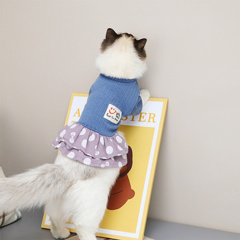 2022 Нов котешки пуловер без косми Зимна мода Удебеляващи топли дрехи Удобни зимни дрехи за кучета за малки кучета Котки