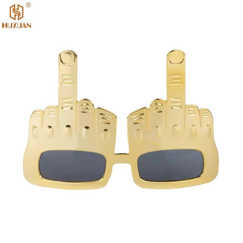 Akiniai vakarėliui Vakarėlio akiniai nuo saulės Rekvizitai Juokingi akiniai atrama Kūrybiniai vertikalūs vidurinio piršto akiniai dekoravimo vakarėlio priedai