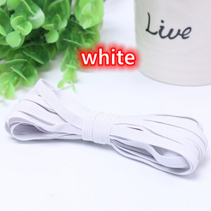 3mm 6mm Πολύχρωμες ελαστικές ταινίες υψηλής ελαστικότητας Σχοινάκι Λαστιχένια ζώνη Spandex Κορδέλα ραψίματος Δαντέλα Διακοσμητική ζώνη ρούχων