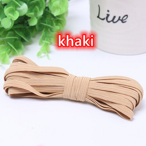 3mm 6mm Πολύχρωμες ελαστικές ταινίες υψηλής ελαστικότητας Σχοινάκι Λαστιχένια ζώνη Spandex Κορδέλα ραψίματος Δαντέλα Διακοσμητική ζώνη ρούχων