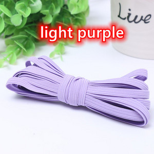 3mm 6mm Πολύχρωμες ελαστικές ταινίες υψηλής ελαστικότητας Σχοινάκι Λαστιχένια ζώνη Spandex Κορδέλα ραψίματος Δαντέλα Διακοσμητική ζώνη ρούχων