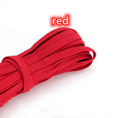 3mm 6mm Πολύχρωμες ελαστικές ταινίες υψηλής ελαστικότητας Σχοινάκι Λαστιχένια ζώνη Spandex Κορδέλα ραψίματος Δαντέλα Διακοσμητική ζώνη ρούχων