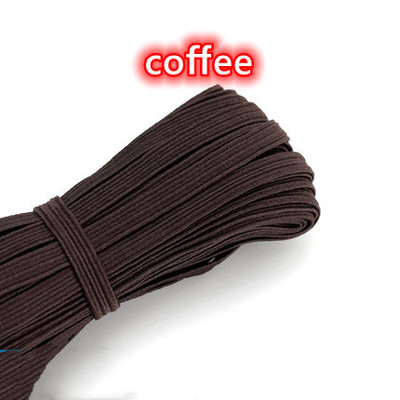 3mm 6mm Πολύχρωμες ελαστικές ταινίες υψηλής ελαστικότητας Σχοινάκι Λαστιχένια ζώνη Spandex Κορδέλα ραψίματος Δαντέλα Διακοσμητική ζώνη ρούχων