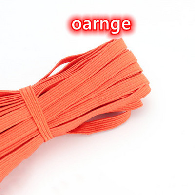 3mm 6mm Πολύχρωμες ελαστικές ταινίες υψηλής ελαστικότητας Σχοινάκι Λαστιχένια ζώνη Spandex Κορδέλα ραψίματος Δαντέλα Διακοσμητική ζώνη ρούχων