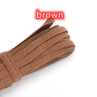 3mm 6mm Πολύχρωμες ελαστικές ταινίες υψηλής ελαστικότητας Σχοινάκι Λαστιχένια ζώνη Spandex Κορδέλα ραψίματος Δαντέλα Διακοσμητική ζώνη ρούχων