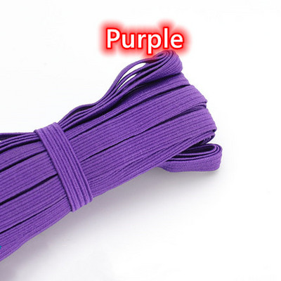 3mm 6mm Πολύχρωμες ελαστικές ταινίες υψηλής ελαστικότητας Σχοινάκι Λαστιχένια ζώνη Spandex Κορδέλα ραψίματος Δαντέλα Διακοσμητική ζώνη ρούχων
