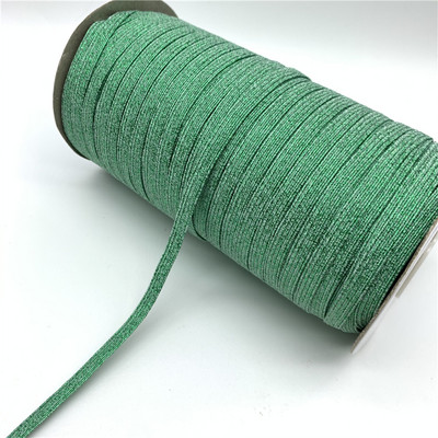 5 jardai / aikštelė 6 mm metalinės spalvos elastinė juostelė siuvimo elastinė juosta Fiat guminė juosta juosmens juosta tempiama virvė elastinga juosta