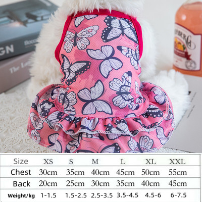 Jauns Animal Print Mājas suņu apģērbs Vasaras forša kleita T-krekli Sling svārki maziem un vidējiem kaķiem, pūdelis mopsiem, vestes krekls