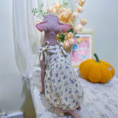 Kaķu drēbes Saldi bikšturi Svārki Kokvilnas puķaini vasaras kleita Sfinksai Kaķim Bez piedurknēm pufīgi svārki kaķēniem Suņiem Mājdzīvnieku piederumi