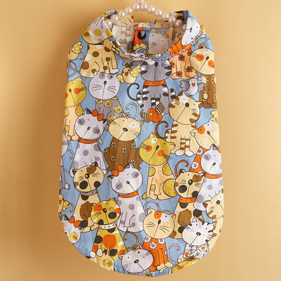 XS-XL Καλοκαιρινά ρούχα για σκύλους Πουκάμισο γάτας Casual χαριτωμένα μπλουζάκια για γάτες Wind Bulldog Pomeranian Ρούχα για κατοικίδια Μοντέρνα καλοκαιρινά δροσερά ρούχα για γάτες