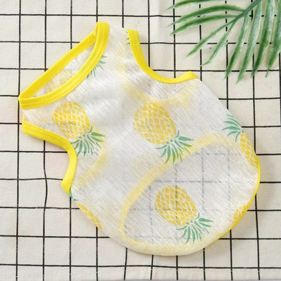 Suvine lemmiklooma kassi vest riided Pehmed hubased hingavad armsad trükiga T-särgid väikestele kassidele koertele kassipoja chihuahua puudli sfinksi kostüüm