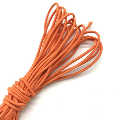 Αξεσουάρ ραπτικής DIY 5 μέτρα 2 χιλιοστών Πολύχρωμο υψηλής ποιότητας στρογγυλό ελαστικό στρογγυλό ελαστικό σχοινί Λάστιχο λάστιχο ελαστική γραμμή DIY