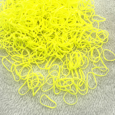 500pcs--2000pcs Πολύχρωμο λαστιχένιο δαχτυλίδι Ελαστικές λωρίδες μιας χρήσης Αλογοουρά Θήκη Λαστιχένια ζώνη Scrunchies Παιδικά αξεσουάρ μαλλιών