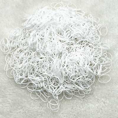 500pcs--2000pcs Πολύχρωμο λαστιχένιο δαχτυλίδι Ελαστικές λωρίδες μιας χρήσης Αλογοουρά Θήκη Λαστιχένια ζώνη Scrunchies Παιδικά αξεσουάρ μαλλιών