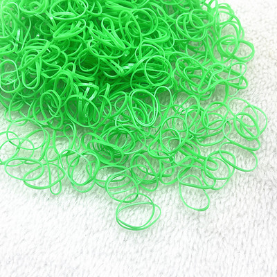 500pcs--2000pcs Πολύχρωμο λαστιχένιο δαχτυλίδι Ελαστικές λωρίδες μιας χρήσης Αλογοουρά Θήκη Λαστιχένια ζώνη Scrunchies Παιδικά αξεσουάρ μαλλιών
