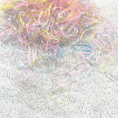500 buc -- 2000 buc inel de cauciuc colorat benzi elastice de unica folosinta pentru coada de cal Suport pentru banda de cauciuc Scrunchies Accesorii pentru par pentru copii