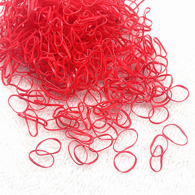 500pcs--2000pcs Πολύχρωμο λαστιχένιο δαχτυλίδι Ελαστικές λωρίδες μιας χρήσης Αλογοουρά Θήκη Λαστιχένια ζώνη Scrunchies Παιδικά αξεσουάρ μαλλιών