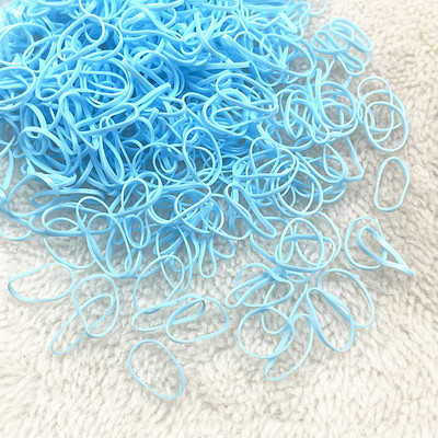 500pcs--2000pcs Πολύχρωμο λαστιχένιο δαχτυλίδι Ελαστικές λωρίδες μιας χρήσης Αλογοουρά Θήκη Λαστιχένια ζώνη Scrunchies Παιδικά αξεσουάρ μαλλιών