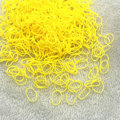 500pcs--2000pcs Πολύχρωμο λαστιχένιο δαχτυλίδι Ελαστικές λωρίδες μιας χρήσης Αλογοουρά Θήκη Λαστιχένια ζώνη Scrunchies Παιδικά αξεσουάρ μαλλιών