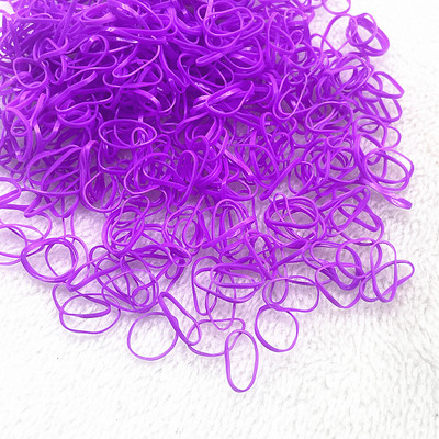 500pcs--2000pcs Πολύχρωμο λαστιχένιο δαχτυλίδι Ελαστικές λωρίδες μιας χρήσης Αλογοουρά Θήκη Λαστιχένια ζώνη Scrunchies Παιδικά αξεσουάρ μαλλιών