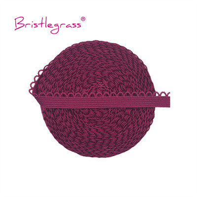 BISTLEGRASS 2 5 10 jards, 3/8 collas, 10 mm Picot Loop, frilly, mežģīņu apdare, elastīga spandeksa josla, galvas saite Apakšveļa, DIY, šūšana, amatniecība