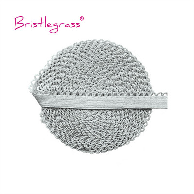 BISTLEGRASS 2 5 10 jards, 3/8 collas, 10 mm Picot Loop, frilly, mežģīņu apdare, elastīga spandeksa josla, galvas saite Apakšveļa, DIY, šūšana, amatniecība