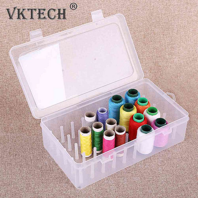 Sewing Thread Storage Box 42 Pieces Spools Bobbin Carrying Case Container Holder Craft Spool Organizing Case Sewing Storage
