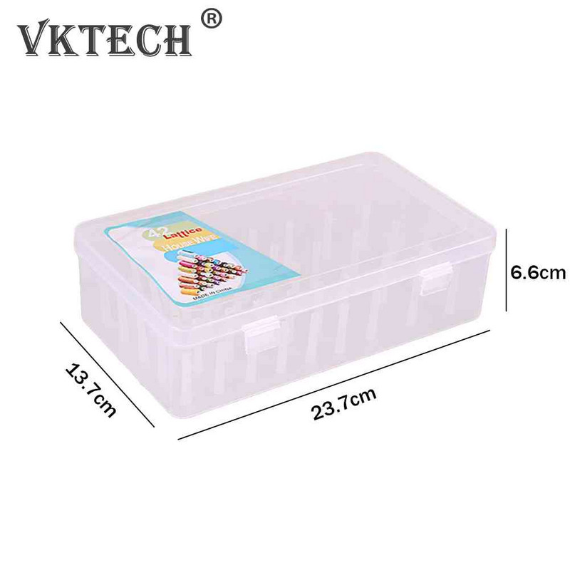 Siuvimo siūlų laikymo dėžė 42 vnt. Ritės nešiojimo dėklas konteinerio laikiklis amatų ritės organizavimo dėklas Siuvimo laikymas