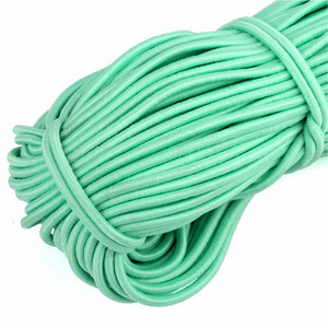 1 mm krāsaina augsti elastīga apaļa elastīga lente apaļa elastīga virve gumijas josla elastīga līnija DIY šūšanas rotaslietas aksesuāri 9 jardi