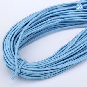 1 mm krāsaina augsti elastīga apaļa elastīga lente apaļa elastīga virve gumijas josla elastīga līnija DIY šūšanas rotaslietas aksesuāri 9 jardi