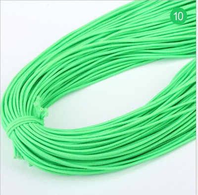 1 mm krāsaina augsti elastīga apaļa elastīga lente apaļa elastīga virve gumijas josla elastīga līnija DIY šūšanas rotaslietas aksesuāri 9 jardi