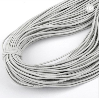 1 mm krāsaina augsti elastīga apaļa elastīga lente apaļa elastīga virve gumijas josla elastīga līnija DIY šūšanas rotaslietas aksesuāri 9 jardi