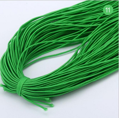 1 mm krāsaina augsti elastīga apaļa elastīga lente apaļa elastīga virve gumijas josla elastīga līnija DIY šūšanas rotaslietas aksesuāri 9 jardi