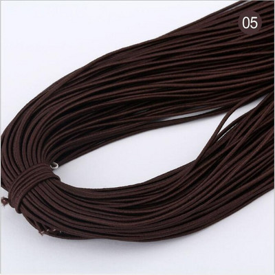 1 mm krāsaina augsti elastīga apaļa elastīga lente apaļa elastīga virve gumijas josla elastīga līnija DIY šūšanas rotaslietas aksesuāri 9 jardi