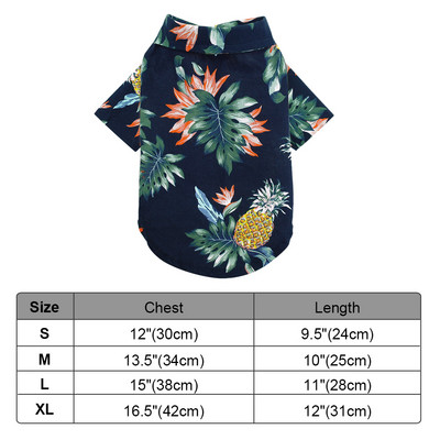 Mājdzīvnieku kaķu krekls Apģērbs Pavasaris Vasara Pludmale Apdrukāts Kaķu T-krekls Veste Ziediem Kaķiem Suņiem T-krekls Mētelis kucēnu kostīms Mājdzīvnieku apģērbs