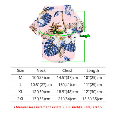 Mājdzīvnieku kaķu krekls Apģērbs Pavasaris Vasara Pludmale Apdrukāts Kaķu T-krekls Veste Ziediem Kaķiem Suņiem T-krekls Mētelis kucēnu kostīms Mājdzīvnieku apģērbs