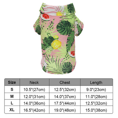 Mājdzīvnieku kaķu krekls Apģērbs Pavasaris Vasara Pludmale Apdrukāts Kaķu T-krekls Veste Ziediem Kaķiem Suņiem T-krekls Mētelis kucēnu kostīms Mājdzīvnieku apģērbs