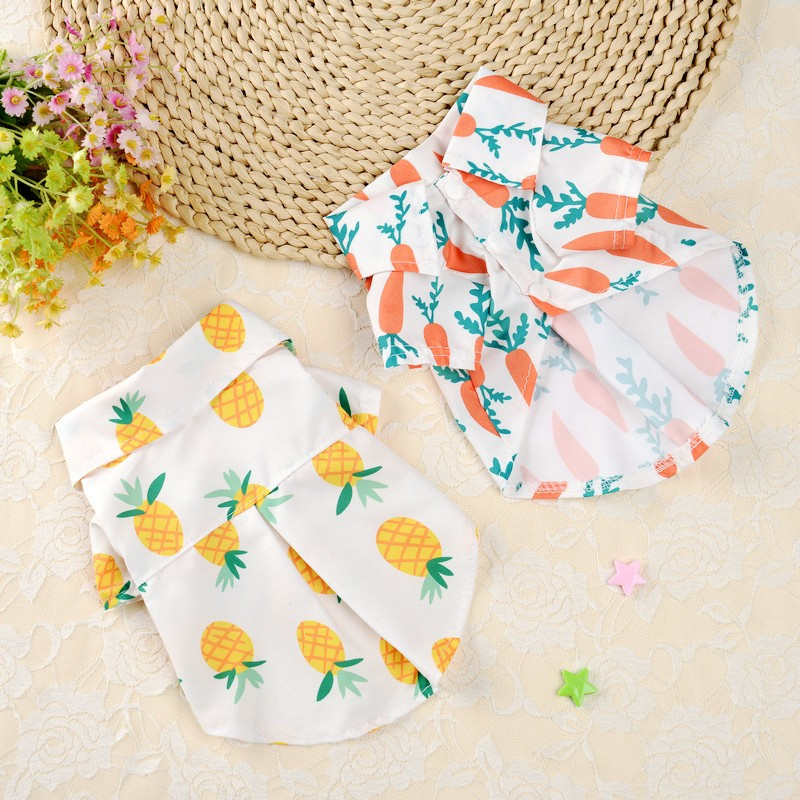 Cămașă pentru câine mic, mijlociu, imprimeu, pisică, cămașă subțire, ținută drăguță pentru animale de companie, vestă reglabilă pentru cățeluș, haine moi pentru animale de companie, haine pentru câini chihuahua