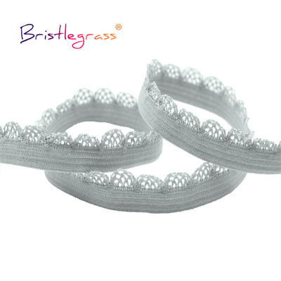 BISTLEGRASS 2 5 10 jards, 3/8 collas, 10 mm Picot Loop, mežģīņu apdare Elastības, dekoratīvas spandeksa lentes Apakšveļa Apakšveļa Šūšana Amatniecība