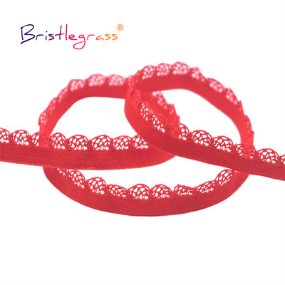BISTLEGRASS 2 5 10 jards, 3/8 collas, 10 mm Picot Loop, mežģīņu apdare Elastības, dekoratīvas spandeksa lentes Apakšveļa Apakšveļa Šūšana Amatniecība