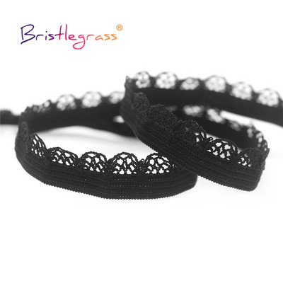 BISTLEGRASS 2 5 10 jards, 3/8 collas, 10 mm Picot Loop, mežģīņu apdare Elastības, dekoratīvas spandeksa lentes Apakšveļa Apakšveļa Šūšana Amatniecība