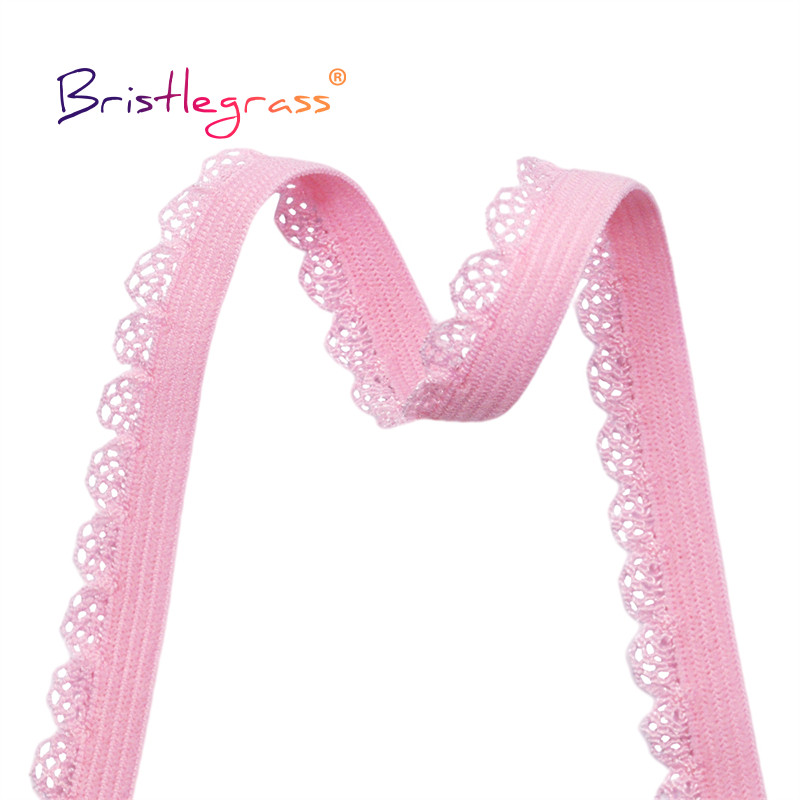 BISTLEGRASS 2 5 10 jards, 3/8 collas, 10 mm Picot Loop, mežģīņu apdare Elastības, dekoratīvas spandeksa lentes Apakšveļa Apakšveļa Šūšana Amatniecība