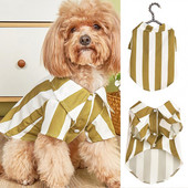 Csinos kisállatruházat Kényelmes kisállatruhák Csíkos öltözködés Kis, közepes kutya kölyök póló ruhák